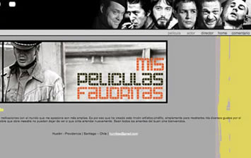 Sitio web realizado por Claudio Hunrikse en curso Dreamweaver